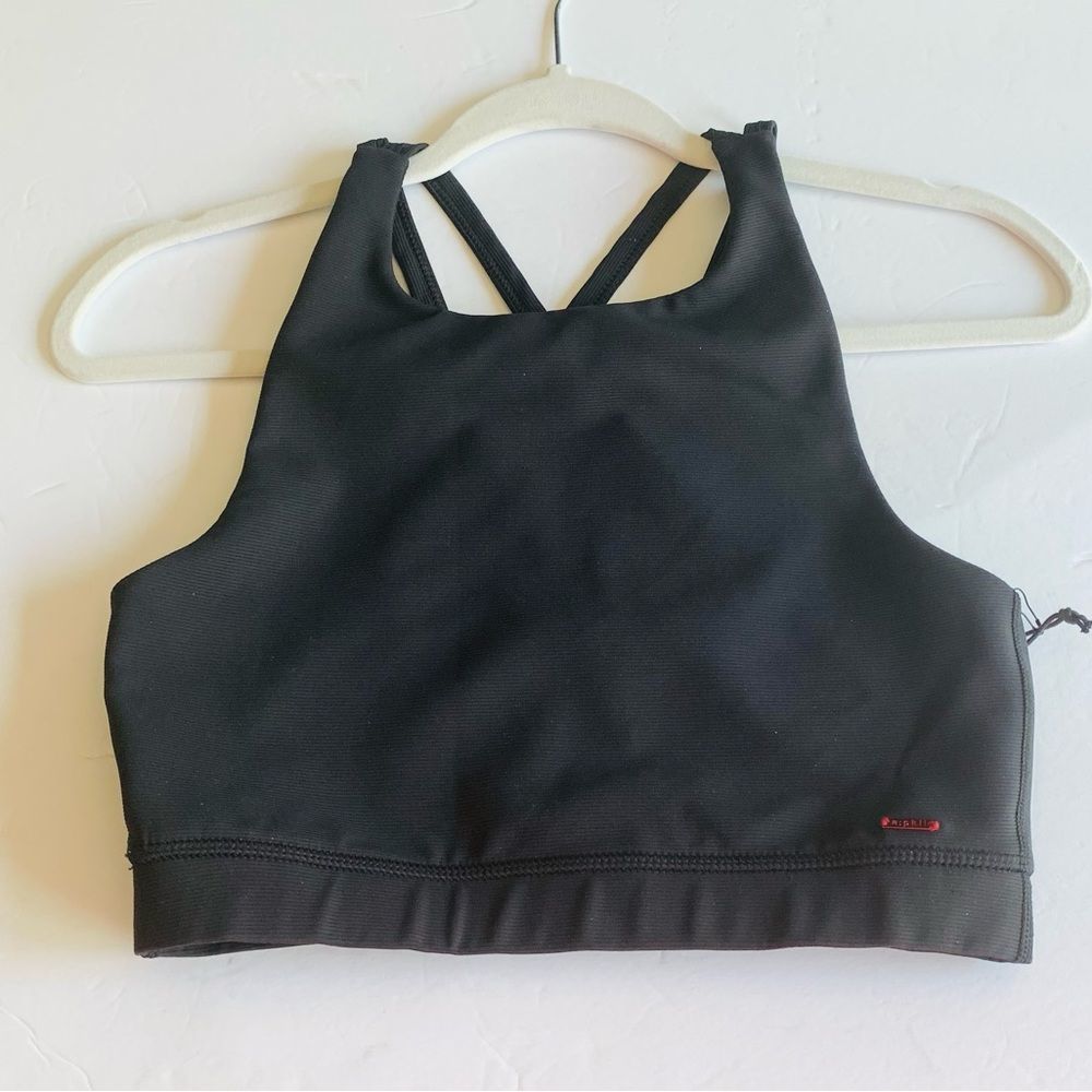 n:Philanthropy Racerback Strappy Sports Bra Women’s S Black Athleisure Workout